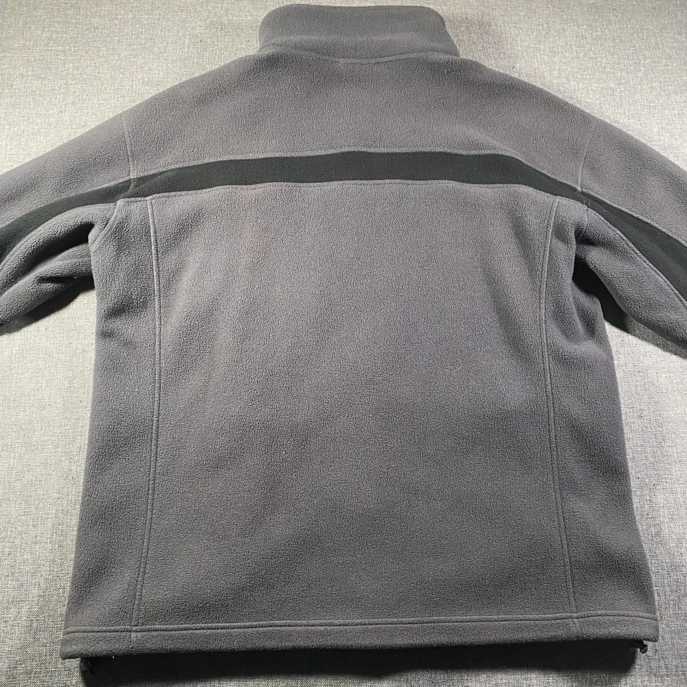 North Face‎ Mens XL Full Zip Fleece Jacket Charcoal Black TKA 200 Performance